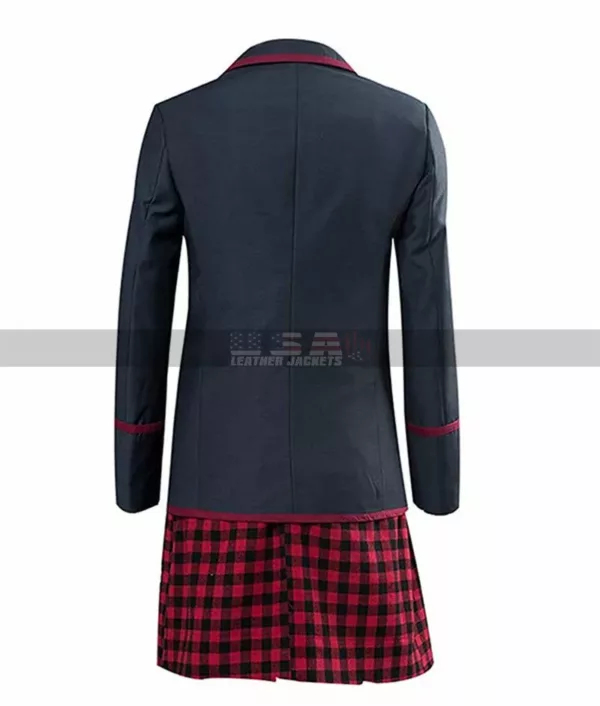 Umbrella Academy Costume Women Cosplay School Uniform Grey Cotton Coat